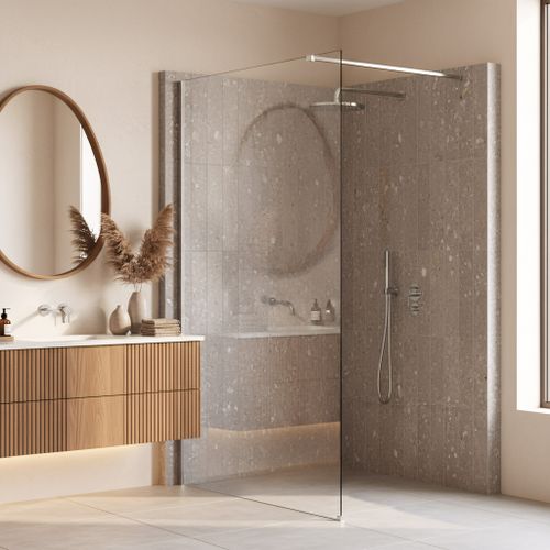 Параван за душ Rea Flexi Transparent / Chrome 120