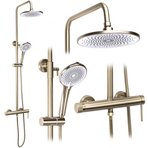 Shower set Rea Foss Clif Brush Gold