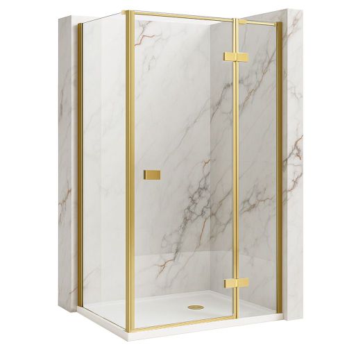 Cabina de ducha Rea Atlas 80x90 Brush Gold