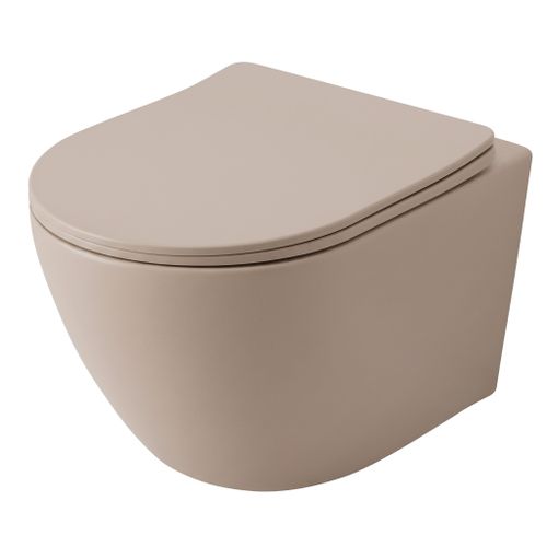 Závěsná WC mísa REA Focus Tornado Taupe