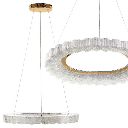 Люстра LED MS019-CP ROSE GOLD 60cm