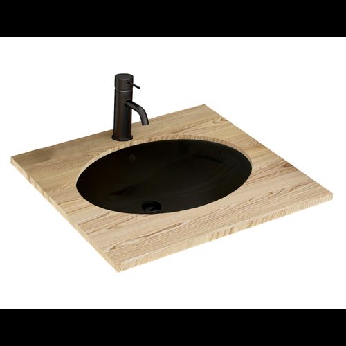 lavabo bajo encimera Rea Nel Black