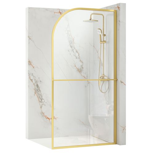 Pared de la ducha Rea Sky Brush Gold 120