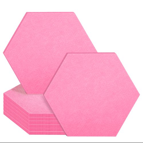 Sechseckige Wandplatte Hexagon Pink