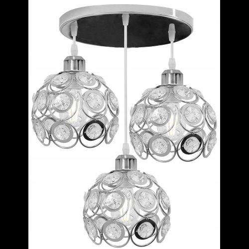 ELEGANTNÍ STROPNÍ SVĚTLO APP210-3CPR CRYSTAL SILVER