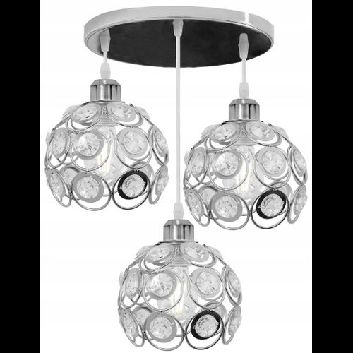 LAMPA ELEGANTA DE TAVAN APP210-3CPR Cristal Argintiu