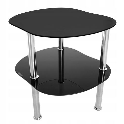 Skleněný konferenční stolek CT-012 černá / černá