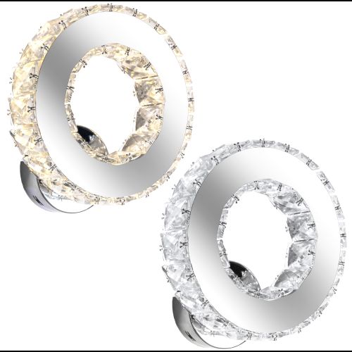 Nástěnná lampa Crystal Sconce LED kulatá APP413-W APP414-W
