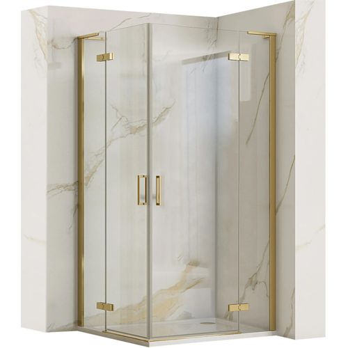 Shower enclosure REA Hugo 90x90 Gold Brush