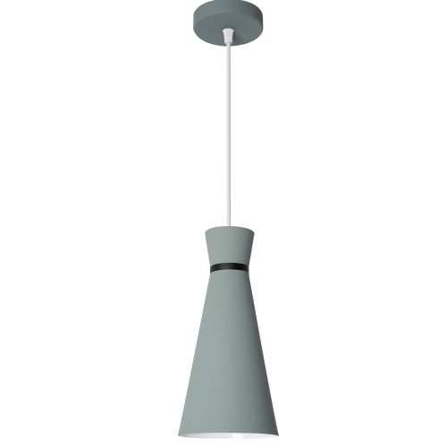 Lampada da soffitto pensile singola KONA B grigio mat