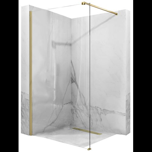 Shower screen Rea Aero Gold Brush 120