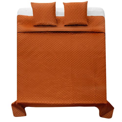 bedspread Satin Palermo + pillowcases Caramel