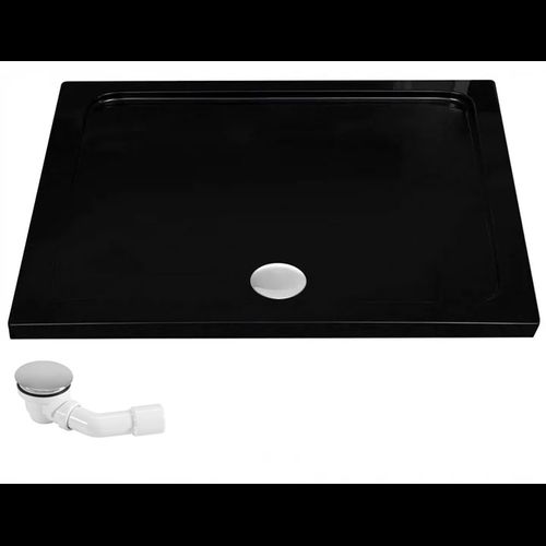 shower tray Rea Savoy Black 80x100