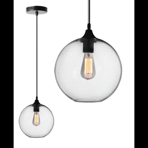 Lampa Sufitowa Wisząca Szklana APP311-1CP Loft