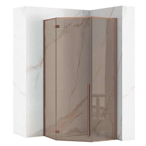 Rea suihkukaappi DIAMOND 90x90 COPPER BRUSH