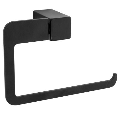 Toilet paper holder with shelf Rotary Black Mat 392602