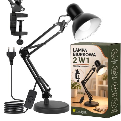 Lampă de Birou JNH043-1TD Black 2în1