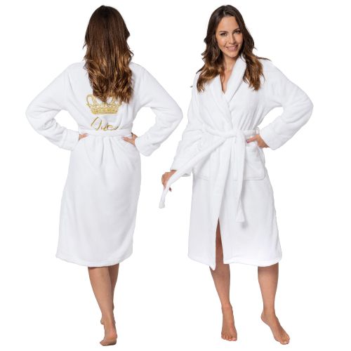 Bathrobe Queen White collar L