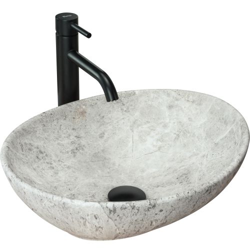 Lavabo da appoggio Rea Sofia Light Stone