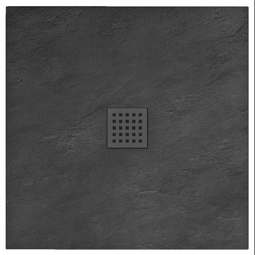 Cadita de dus Rea Stone din piatra Black Rock 90x90