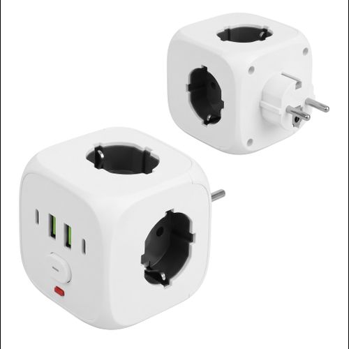Multiprise Cube 7-en-1 JNH019 White