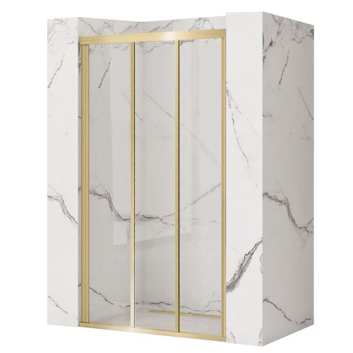 Shower doors Rea Alex 120 Gold Brush