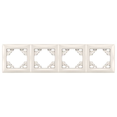 Štvornásobný rámik pre zásuvky OSTE JNH016-4F Beige