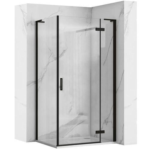 Cabina de ducha REA Hugo Black 90x80