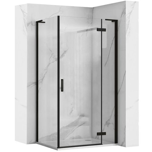 Cabine de douche REA Hugo Black 90x80