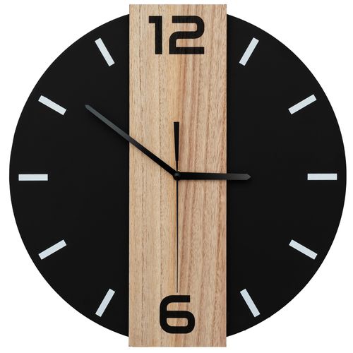 Horloge Murale Loft Round 35 cm en métal/bois MC70901