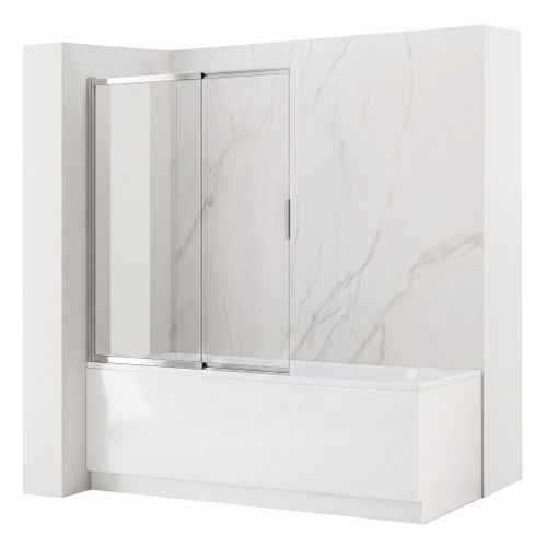 Slankiojanti vonios sienelė REA Dario Chrome 80