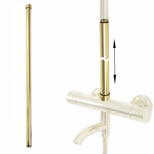 Extension for a bathtub and shower set GOLD 60cm
