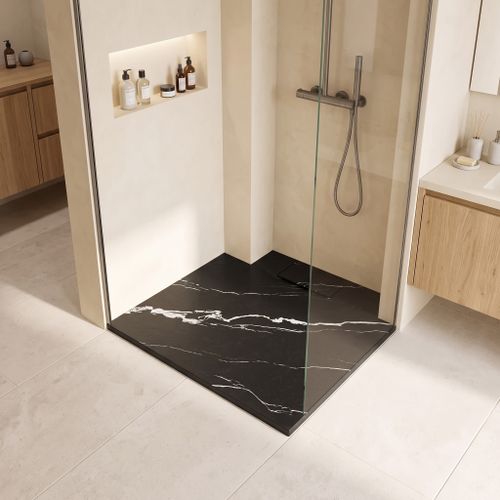 Duschtasse Bazalt CARRARA BLACK 90x90