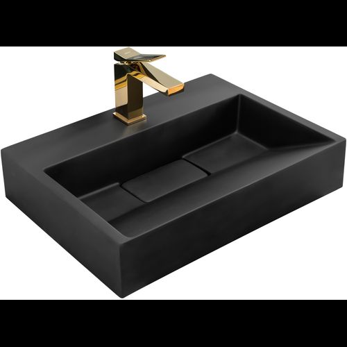 Lavabo in conglomerato GOYA BLACK MAT 50CM