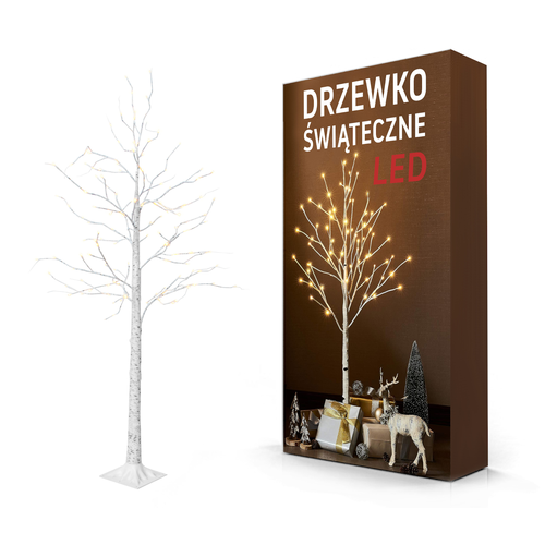 DRZEWKO ŚWIĄTECZNE LED BRZOZA 150CM CD007-72