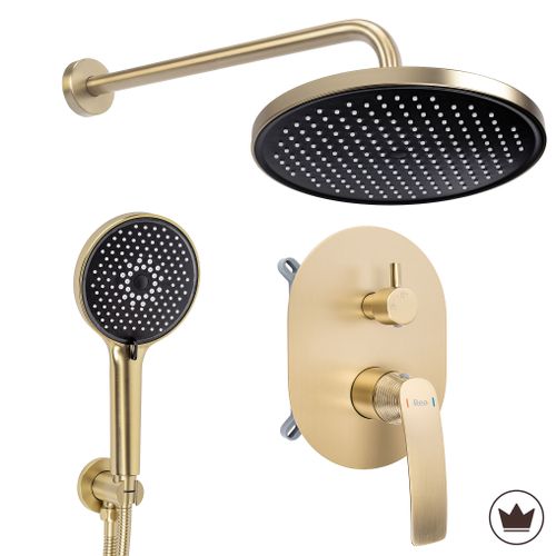 Podomietková sprchová súprava Rea Como M2 Brush Gold + BOX