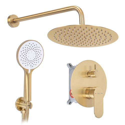Душевой комплект Rea Drop Brush Gold + BOX