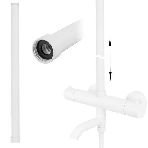 Extension for a bathtub and shower set white 50cm