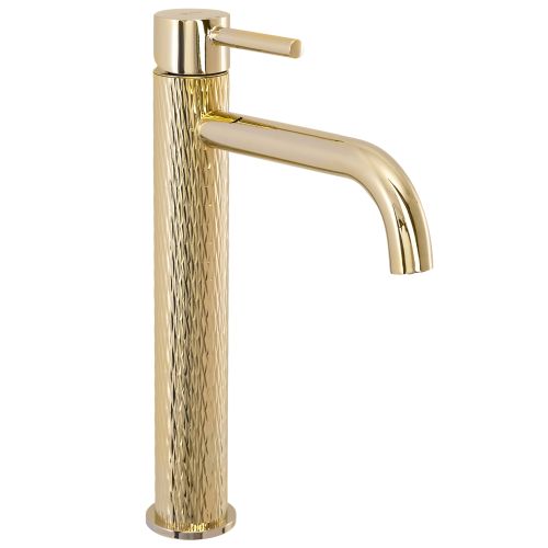 Bathroom faucet Rea Lungo ART Gold High