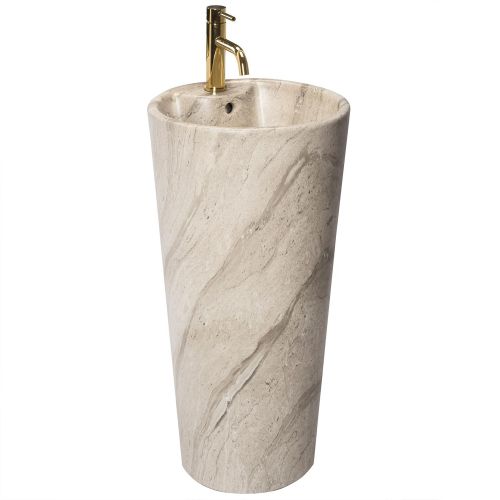 Lavoar freestanding de sine stătător Ceramic Rea Blanka Natural Matt Marmură