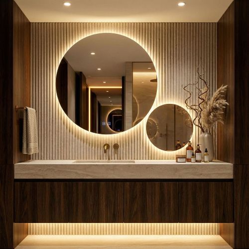 LUSTRO ŚCIENNE LED R-9045 90cm + 45cm