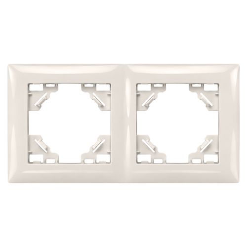 Dvojnásobný rámik pre zásuvky OSTE JNH014-2F Beige