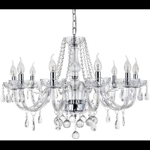 Candelabru cu lampă de cristal 300 750