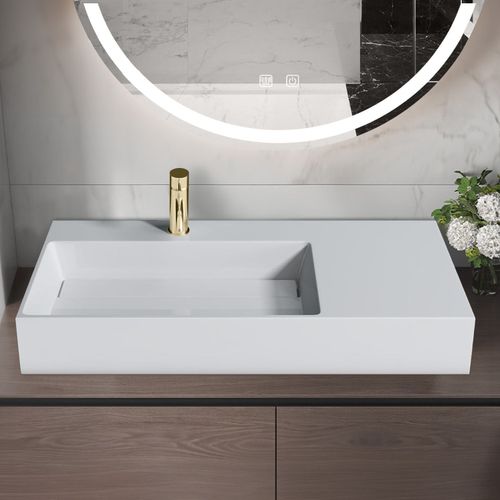 Vasque en conglomérat  Archi 90 CM White