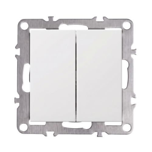 Double Switch OSTE JNH007-W WHITE