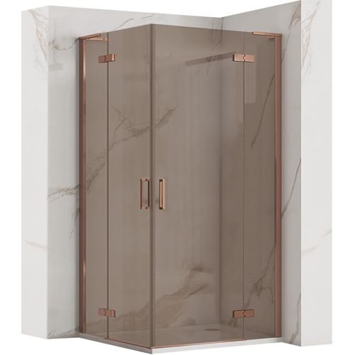 REA Hugo Double suihkukaappi 80x80 Copper Brush