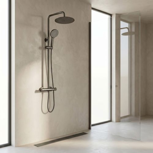 Shower set without spout with thermostat Rea Lungo Titan