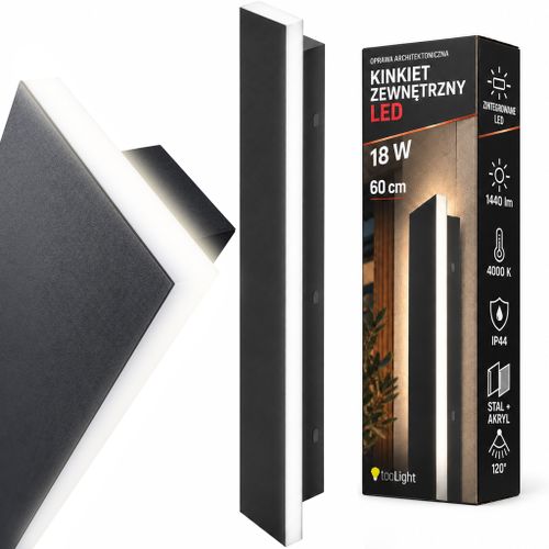 Applique murale LED de façade JNH035-G 60 noire