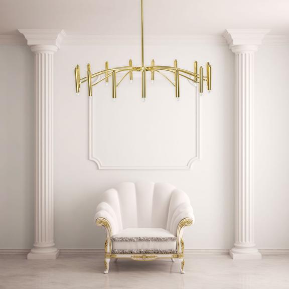 Deckenlampe APP1197-15CP Gold