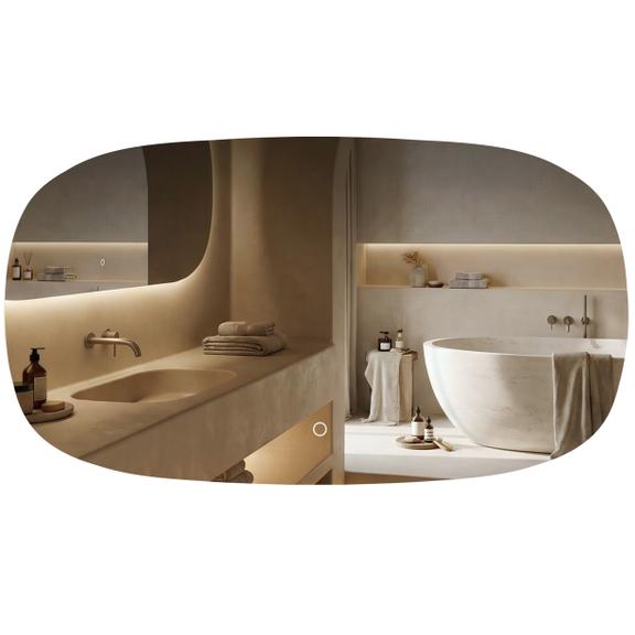 Lustro ścienne LED 100x60cm TOP-4